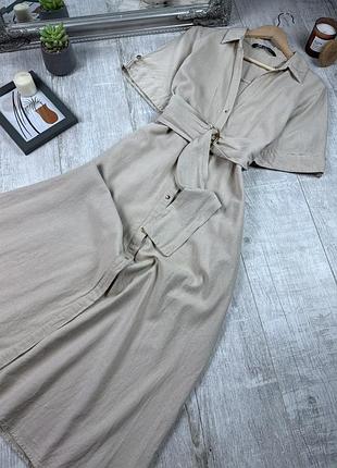 Сукня із вмістом льону від zara