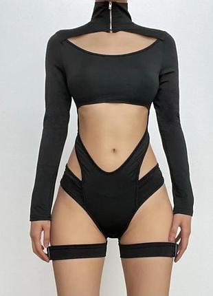 Комбинезон,боди,ромпер, на фотосессию,с вырезами,y2k,готический