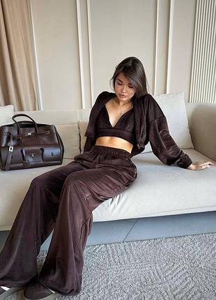 Костюм трійка топ кофта штани