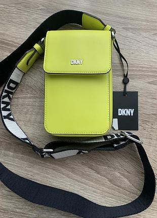 Кожаная сумка кроссбоди dkny оригинал