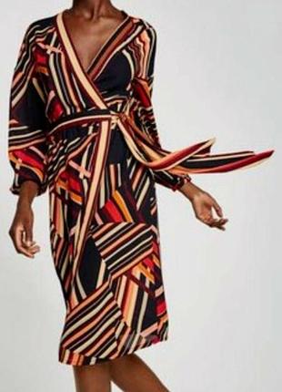 Сукня на запах від бренду zara