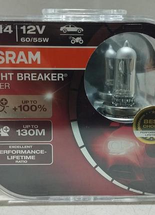 Osram лампочки h4 12v w60/55 silverstar night breaker silver +100%