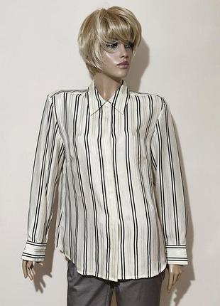 Peter hahn шелковая рубашка полоска /12653/