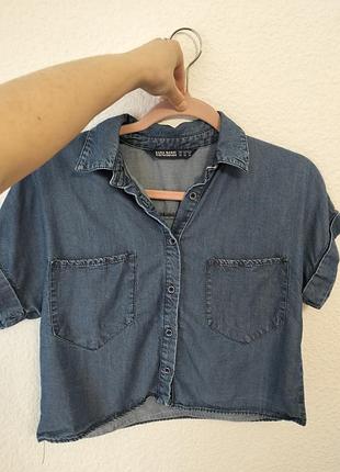 Джинсовый топ zara