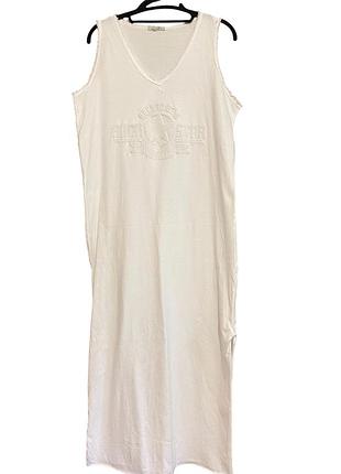 Женское макси платье трикотаж хлопок made in italy p 48