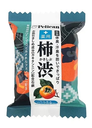 Pelican medicinal kakishibu мило проти вікового запаху поту та тіла, 80 гр