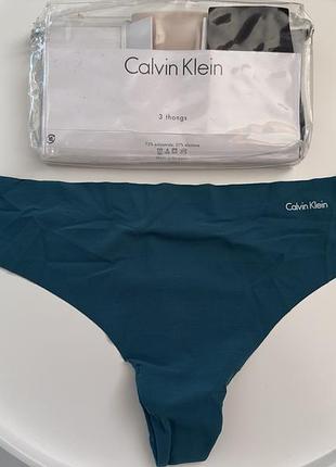 Бесшовные трусики стринги calvin klein