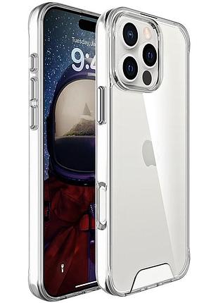 Чехол tpu space case transparent для apple iphone 16 pro (6.3") прозрачный