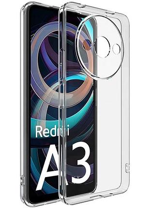 Tpu чехол epic transparent 1,5mm full camera для xiaomi redmi a3 бесцветный (прозрачный)
