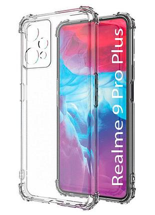Tpu чохол getman ease logo посилені кути full camera для realme 9 pro безбарвний (прозорий)