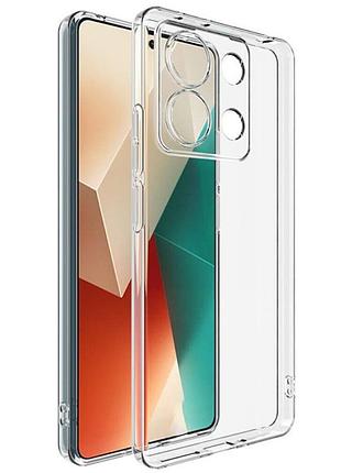 Tpu чехол epic transparent 1,5mm full camera для xiaomi redmi note 13 5g бесцветный (прозрачный)