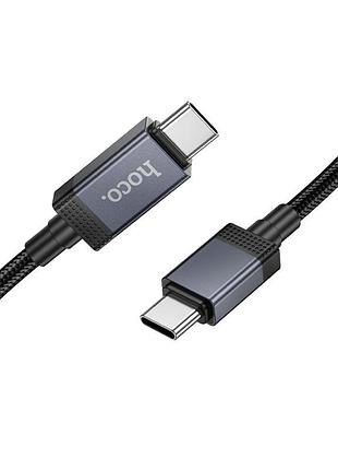 Дата кабель hoco x118 generous with display type-c to type-c 60w (1m) black 3