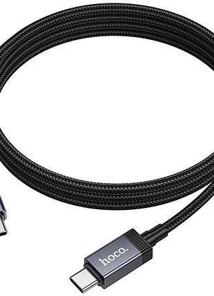 Дата кабель hoco x118 generous with display type-c to type-c 60w (1m) black 4