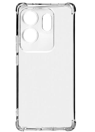 Tpu чехол getman ease logo усиленные углы full camera для infinix zero 30 4g бесцветный (прозрачный)