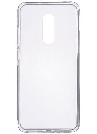 Tpu чехол epic transparent 1,5mm для xiaomi redmi 5 plus / redmi note 5 (single camera) бесцветный (прозрачный)