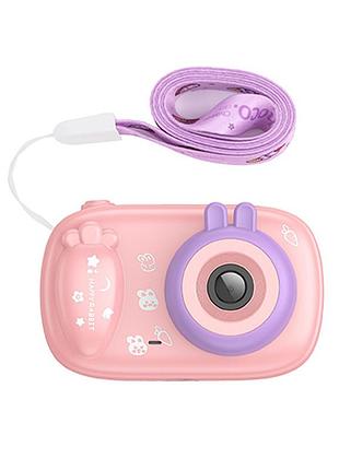 Детская фотокамера hoco dv205 dual-camera pink