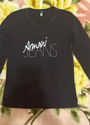 Бавовняний лонгслів armani acqua jeans