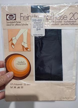 Винтажные тонкие колготки 20- ден