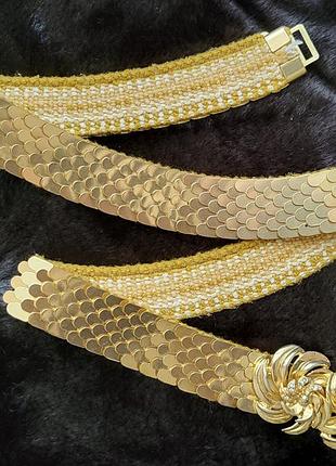 Винтажный ремень с пайетками