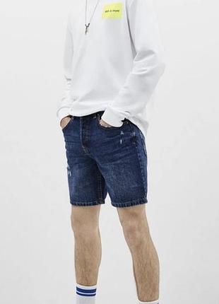 Чоловічі джинсові шорти bershka