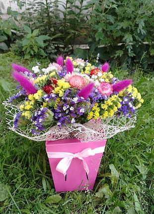 Букет из сухоцветов, которые стоят без воды ☝️