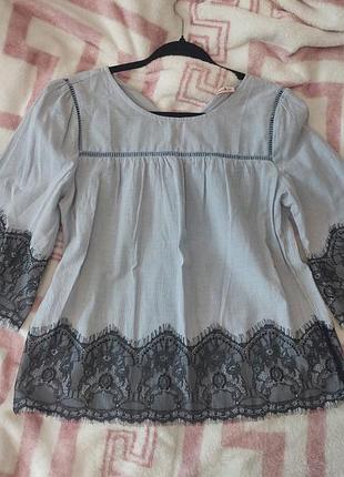 Рубашка с кружевом