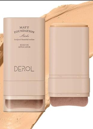 Матирующий тональный стик derol,