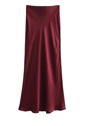 Атласна спідниця zara