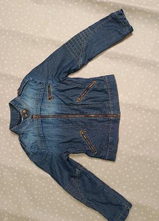 Джинсовая курточка для девочки 7-8р.