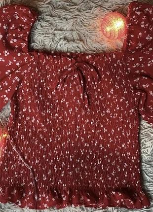 Блуза червона