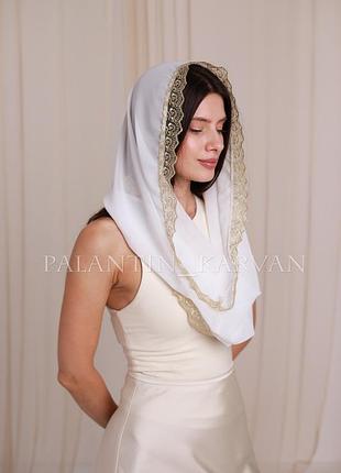 Снуд, шарф палантин для храму, накидка  ( платок) на голову
