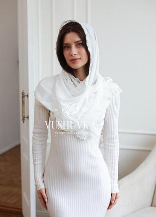 Шарф з застібками, шаль, палантин для храму, накидка ( платок) на голову шарф