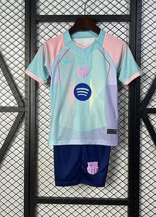 Дитяча футбольна форма барселона special edition для дітей 110-160см найк nike рафінья ямал