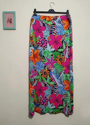 Довга квіткова максі спідниця великого розміру від george, батал.
