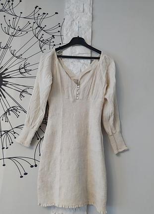 Платье лен-соттон