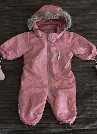 Зимовий комбенизон для дівчинки 6-9 міс