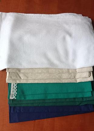 Хлопковые кухонные полотенца 10 шт