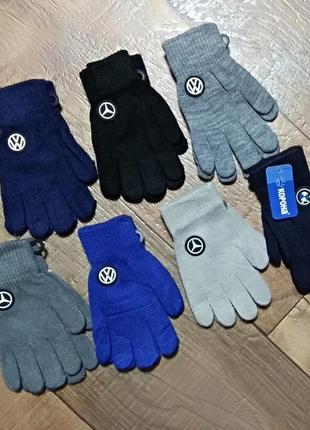 Перчатки рукавицы с начесом детские для хлопчика 8-10лет мальчика  6-8л