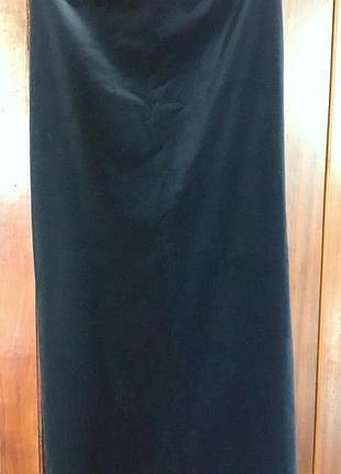 Довга спідниця с натурального оксамиту