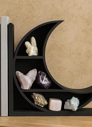Подставка для книг из дерева, органайзер для украшений и декора, дизайн "месяц", размер 20×20см xc0527_moon