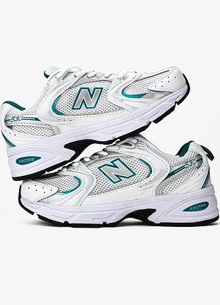 Жіночі кросівки new balance 530 "white silver green"