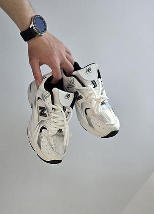 Кросівки new balance 530 white black silver