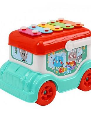 Детская музыкальная игрушка "автобус-ксилофон" 9857txk