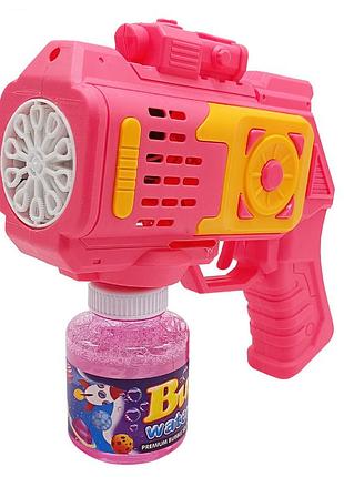 Генератор мильних бульбашок "бластер" 666-1(pink) підсвічування