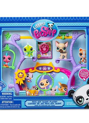 Ігровий набір "шоу талантів" littlest pet shop 00558 сцена, 2 фігурки, аксесуари