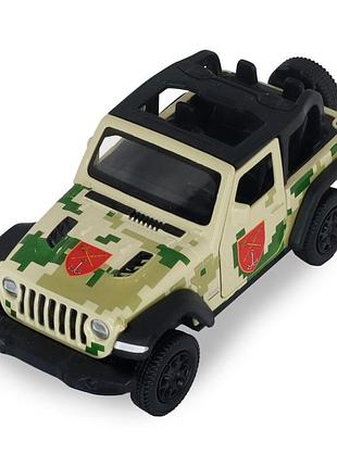 Автомодель серії "шеврони героїв" jeep wrangler rubicon "південь" technodrive 250398um