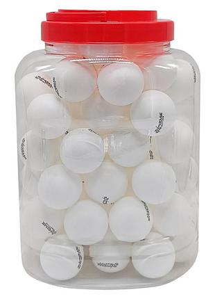 Набір тенісних м'ячиків tt2131(white), 40 мм, в банке 40 шт