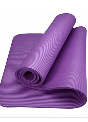 Коврик для фитнеса ne-4-15-15-v 10 мм, фиолетовый