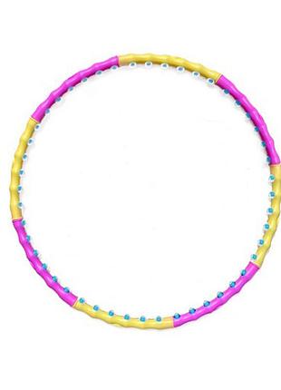 Обруч с массажными магнитными шариками magnet massage hoop ne-f-52