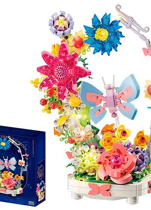 Детский конструктор "butterfly garden" bb032 со светом, 914 деталей